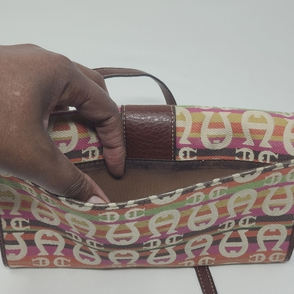 Etienne Aigner | Multicolored Convertible Clutch or Wristlet (One Size) - Picture 8 of 9